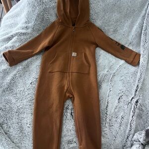 Carhartt Kids Tan Hooded Footie